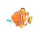 Bohs Rubber Squirting Fish - Cute Floating Cartoon Soft - Baby Bath Play Water Marine Animals Toys - 6 Count