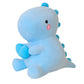 SQEQE Dinosaur Stuffed Animal Plush Toy, 20 inch Blue Cotton Dino with Heart, Perfect Valentine's Day Gift for Kids and Girlfriend