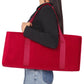 GUSTARIA Mahjong Bag - Empty Cloth Case for Racks & Extra Tile Bag, Red