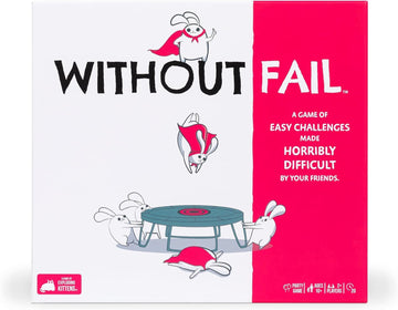 Without Fail by Exploding Kittens - 2+ Players - Ages 10+ - 20 Minutes to Play - A Game of Easy Challenges Made Difficult  Perfect for Couples  Date Night  and Teen or mature-themed