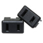 E-Outstanding Us Socket 5Pcs 2 Pins 15A/125V Ac Panel Mount Power Outlet Industrial Plug Power Receptacle Black