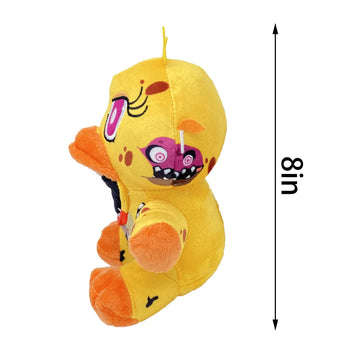 Twisted Chica Plush Toy, Fnaf Plushies Toy, Fnaf All Character Stuffed Animal Doll Children'S Gift Collection,8