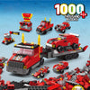Sky Line Ocean 6-In-1 Truck Building Block Set Toys | Steam Kit For Kids | Build Transport Trucks, Loaders & More (1000+ Pcs) | 