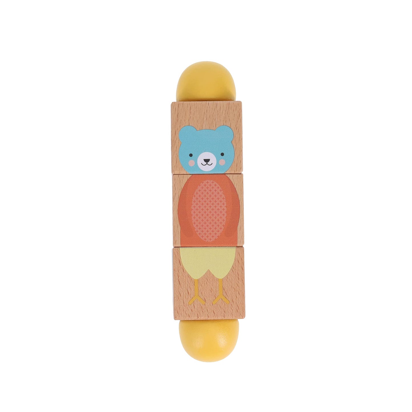 Petit Collage Wooden Twist Toy - Match-up Model, Small Size, Eco-Friendly Wood