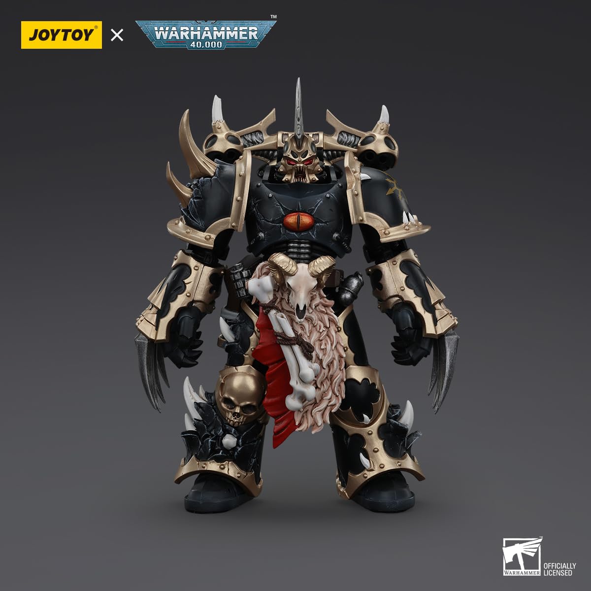 malt-inspiredISE JOYTOY 1/18 Action Figures - Warhammer 40 000 Chaos Space Marines Black Legion Chosen with Lightning Claws - 5 Classic Character Collectible Age 15 and Above