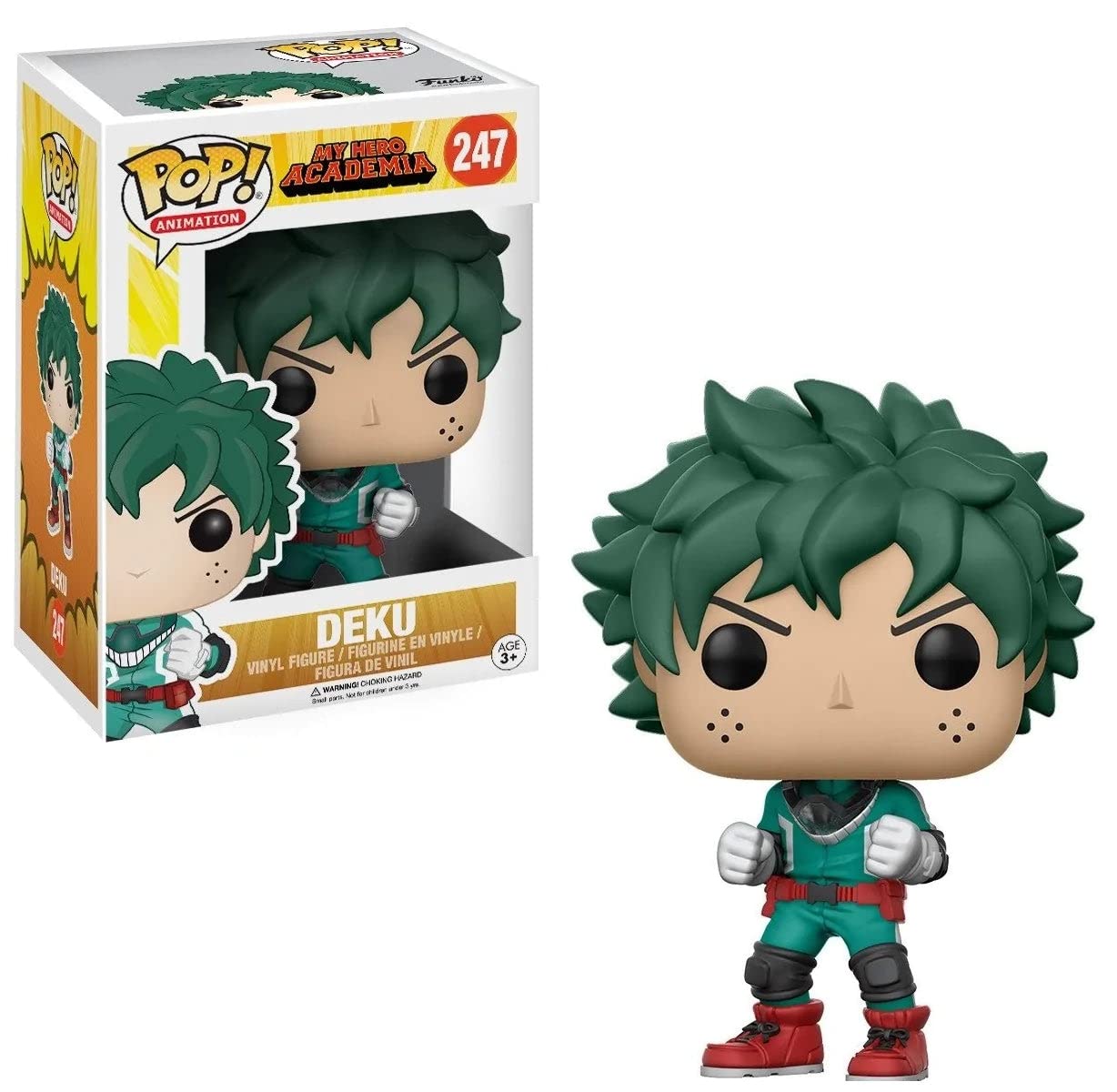 Funko Pop! Anime: My Hero Academia - Deku Vinyl Figure (Includes Compatible Pop Box Protector Case)