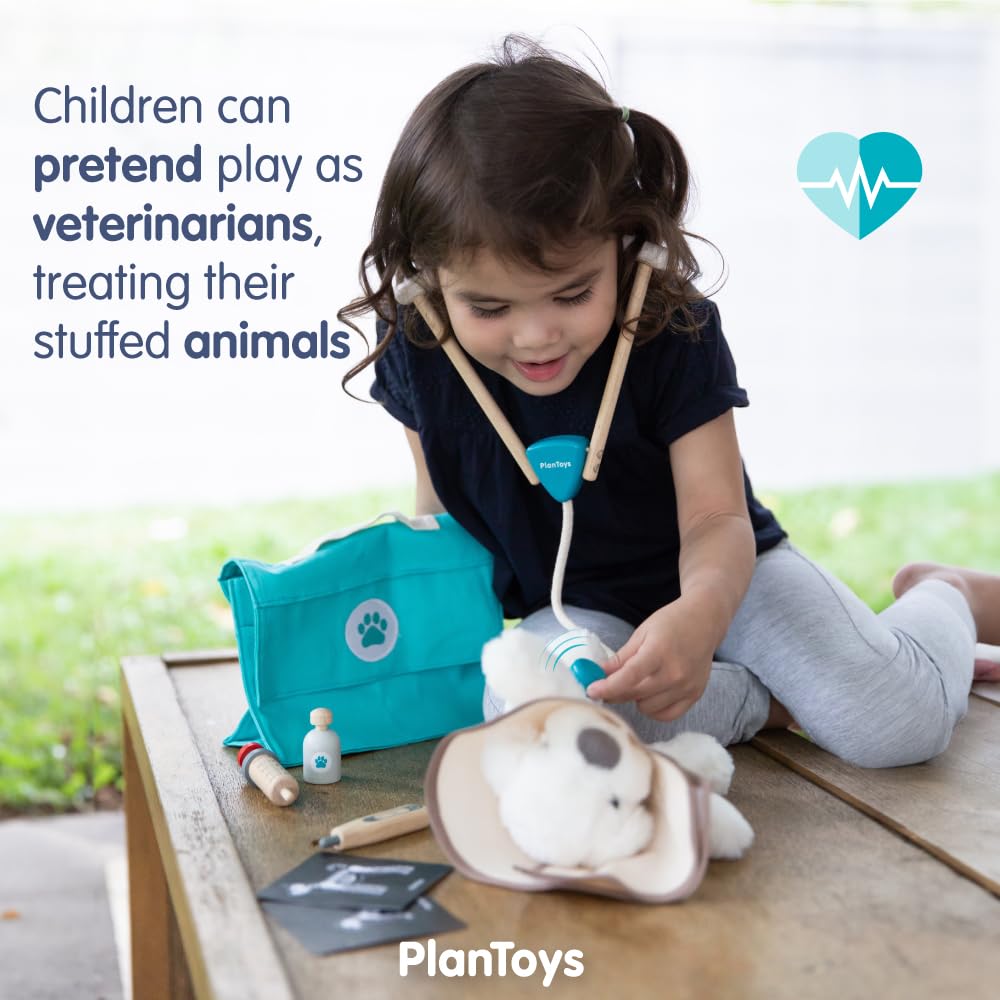 PlanToys 3490 Veterinary Set, Multiple Colour