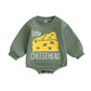 Fybitbo My First Christmas Baby Girl Boy Outfit Sweatshirt Romper Sweater Onesie Long Sleeve Bodysuit Fall Clothes (18-24 Months,Little Cheese Head)