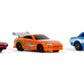 Jada Fast & Furious 3 Piece Set Nano Hollywood Rides Series 1 Diecast Model Cars