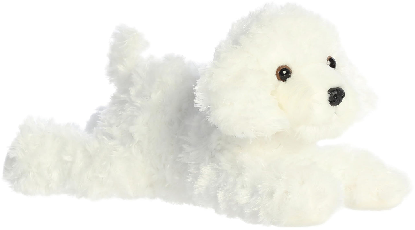 Aurora Adorable Flopsie Bonita Stuffed Animal - Playful Ease - Timeless Companions - White 12 Inches