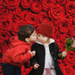 INRUI Red Rose Floral Wedding Photography Backdrop, 8x10FT Vinyl, Model RUINI_Flower034