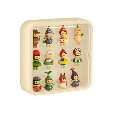Clear Display Case For Figures, Wall-Mounted Doll Storage Box, Adjustable Display Stand With Door Dust And Moisture Proof Suitab