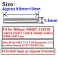 ZDingTech 60PCS 1.5x10mm Dowel Pin,Wltoys 144001 Hinge pin Spare Parts,Wltoys 124017 Hex Wheel Hub Nut Pins RC Car for WLtoys 12
