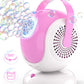 Joyfuture Pink Bubble Machine - Automatic Bubble Blower For Kids, Toddlers - Toys Gifts For Girls Ages 3+ Year Old, Easter, Outd