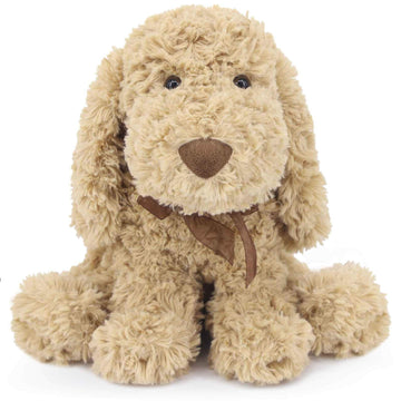 Weigedu Poodle Puppy Goldendoodle Stuffed Animal, Adorable Toy Dog Labradoodle Plush For Kids Boys Girls Birthday Easter Christmas Bedtime Gift, 11.8“ Golden