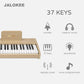 JALOKEE Kids Piano Keyboard, Digital Piano for Kids, Music Educational Instrument Toy, Wood Toy for 3+ Girls and Boys (Oak, 37 K