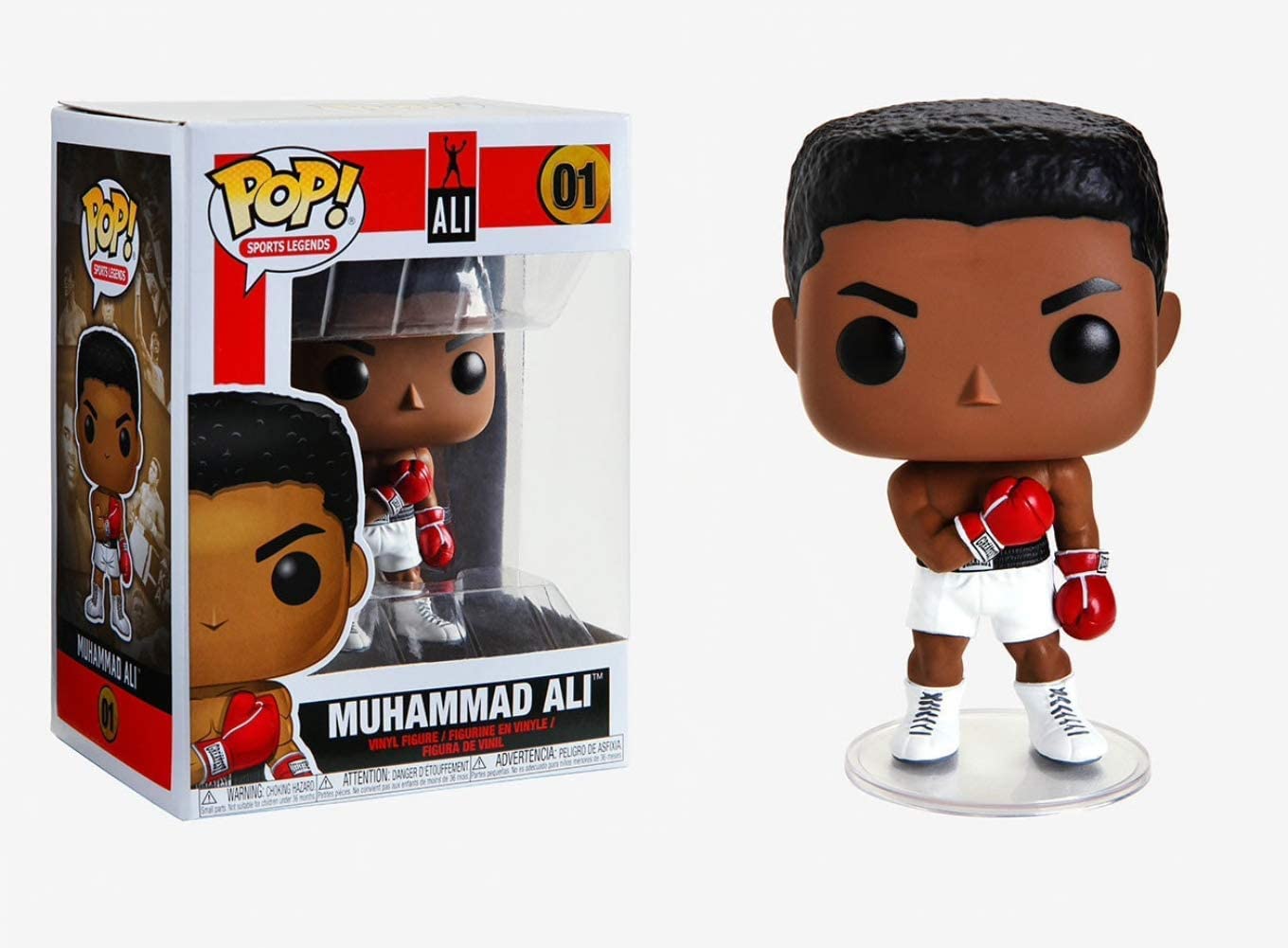 Pop Boxing: Sports Legends - Ali Funko Pop! Vinyl Figure (Bundled With Compatible Pop Box Protector Case), Multicolored, 3. 75 Inches
