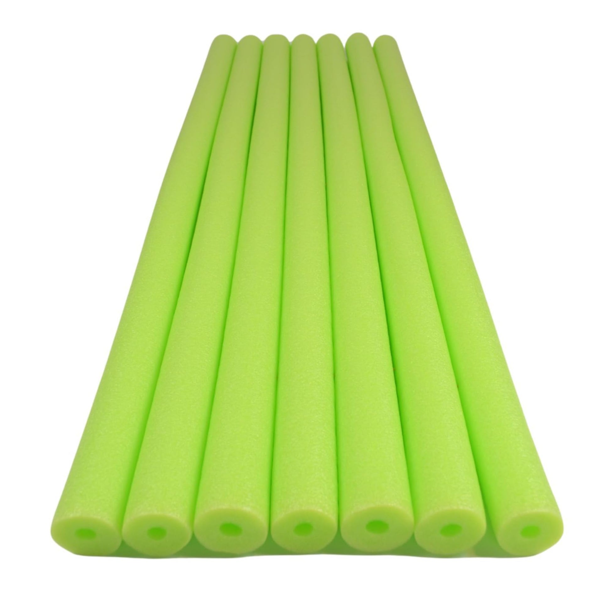 Pool Swim Noodle, Fixfind 7 Pack 52 Inch Hollow Foam Pool Swim Noodle, Bright Foam Noodles For Swimming, Floating And Craft Projects (Lime)