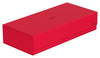Ultimate Guard Superhive 550+, Deck Case For 550 Double-Sleeved Tcg Cards, Red, Compatible With Boulders, Magnetic Closure & Microfiber Inner Lining