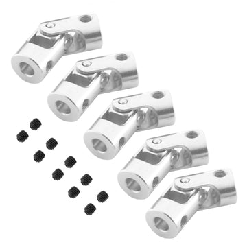 5Pack Vgoohobby Universal Rotatable Steering Shaft U Joint Coupling Motor Connector Coupler for RC Car Robot Crawler Boat (3.17m