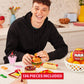 Max Build More Building Bricks Collection - Hamburger, 4.53"x4.53"x4.53", ABS Material, Model 83186B, Perfect for Teens and Collectors