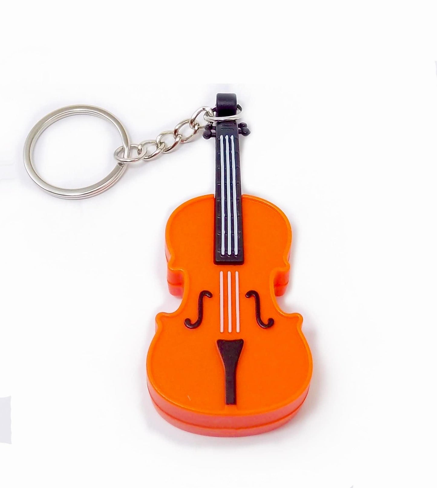 MunnyGrubbers - Original World's Smallest Violin Toy Keychain With Playable Sad Music - Mini Tiny Violin Keychain with Sound (WSV-V1-10P) [10 Pack]