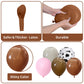 121 Pcs Cow Print Balloon Arch Kit, Pink Nude Brown Tan Apricot Cow Balloon Arch Garland Kit Different Sizes, Balloons Garland K