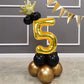 Toniful 40 Inch Gold Large Numbers Balloons0-9,Number 9 Digital Helium Balloons,Foil Mylar Big Number Balloons For Birthday Part