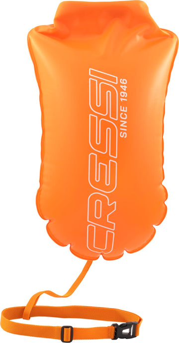 Cressi Glide High Visibility Safety Buoy for Swimmers - Lightweight, Highly Visible, and Easy Setup - Glide Swim Buoy by Cressi
