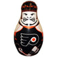 Fremont Die NHL Philadelphia Flyers Inflatable Punching Bag - 12" Mini, Team Colors, Durable Vinyl, Model 85605