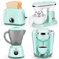 Pretend Play Kitchen Appliances Toy Set with Coffee Maker Machine, Mixer, Toaster, Blender, Kids Kitchen Playset, Play Kitchen A