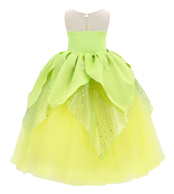 Mdycw Princess Tiana Fairy Costume Halloween Dress Up For Girls, Special Occasion Dresses Birthday Party Fancy Outfits