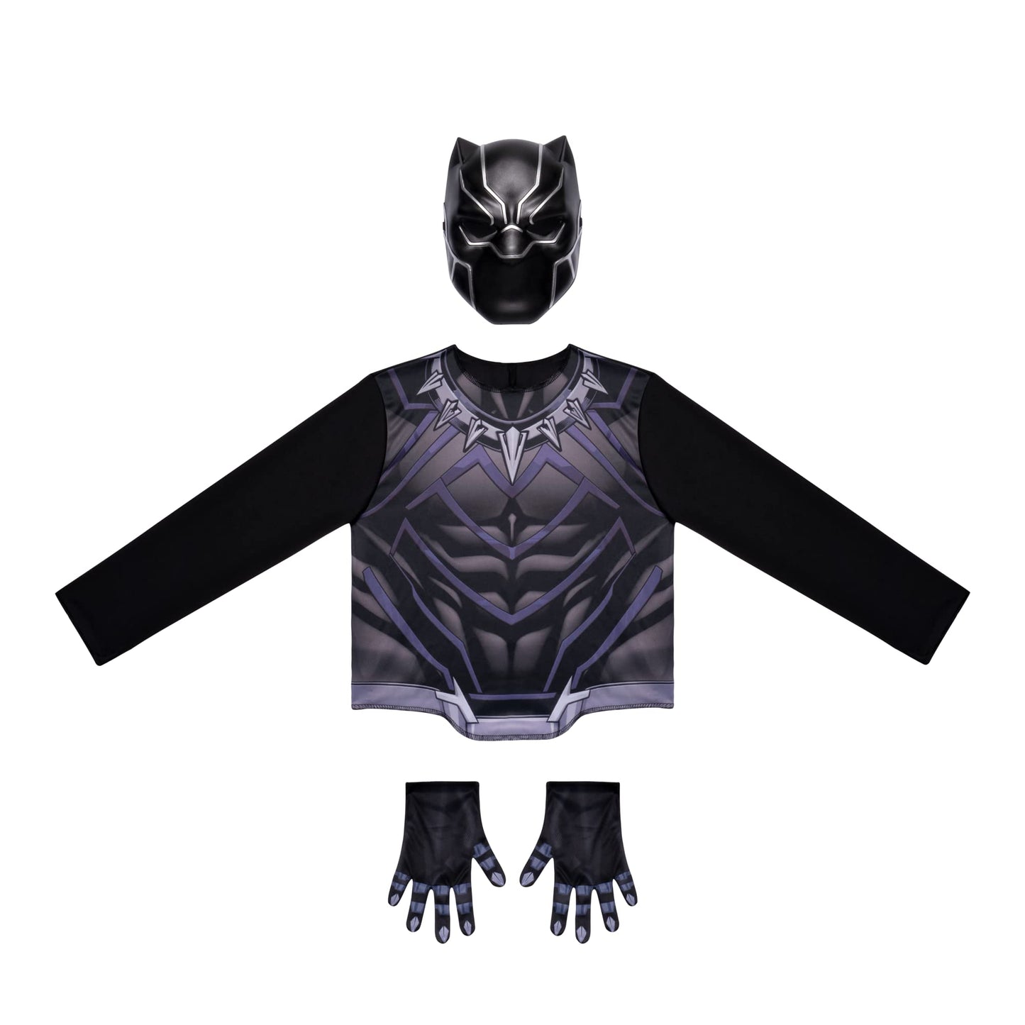 Marvel Avengers Child Halloween Costume Dress-Up Box - Three Sets Of Medium-Size Tops, Gloves, Plastic Masks