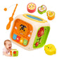 Funspark 6 In 1 Baby Musical Activity Cube Toy For Toddlers | Early Learning Hexagon | Gear Game, Shape Sorting, Finger Training