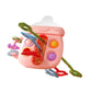 Atorse Cute Bottle Shaped Teething Toy Rattle Toy For Girl And Boys 3 To6 Months Babies Pink 12X12Cm|Baby | Toys For Baby | Deve