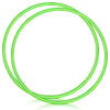 WinnerWhy 2 Pcs Toy Hoop Exercise Hoop Detachable Adjustable Plastic Toy Ring Playground Equipment for School Colored Circles Exercise Ring for Teens Dog Agility Equipment(Green 23 Inch)