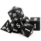 HDdais Wood DND Dice Set, 7PCS Black Polyhedral Dice Set, RPG D&D Dice Made with Ebony Wood for Dungeons and Dragons Role Playin