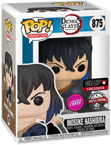 Funko Pop Animation: Demon Slayer - Inosuke Exclusive (Flocked)