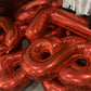 Meiduoco 1Pc Red 8 Number Balloon, 32 Inches, Foil, Self Sealing, Aluminum, Birthday Decoration Supplies