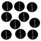 Litko Paper Miniature Bases | Round | Circle | Slotted Paper Figure Holder | Compatible With Dungeons And Dragons | Game Card Stands (3Mm Black Acrylic, 40Mm)