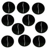 Litko Paper Miniature Bases | Round | Circle | Slotted Paper Figure Holder | Compatible With Dungeons And Dragons | Game Card Stands (3Mm Black Acrylic, 40Mm)
