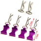 Mohero Metal Rc Body Clips Pins With Pull Tabs For 1/10 Axial Scx10 Rc Model Crawler Car Pack Of 6 (Purple)