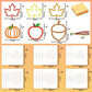 Zliisang 24PCS Make You Own Fall Crafts Kit Bulk Maple Leaves Pumpkin Apple Acorn Paper Suncatchers DIY Kit for Autumn Thanksgiv