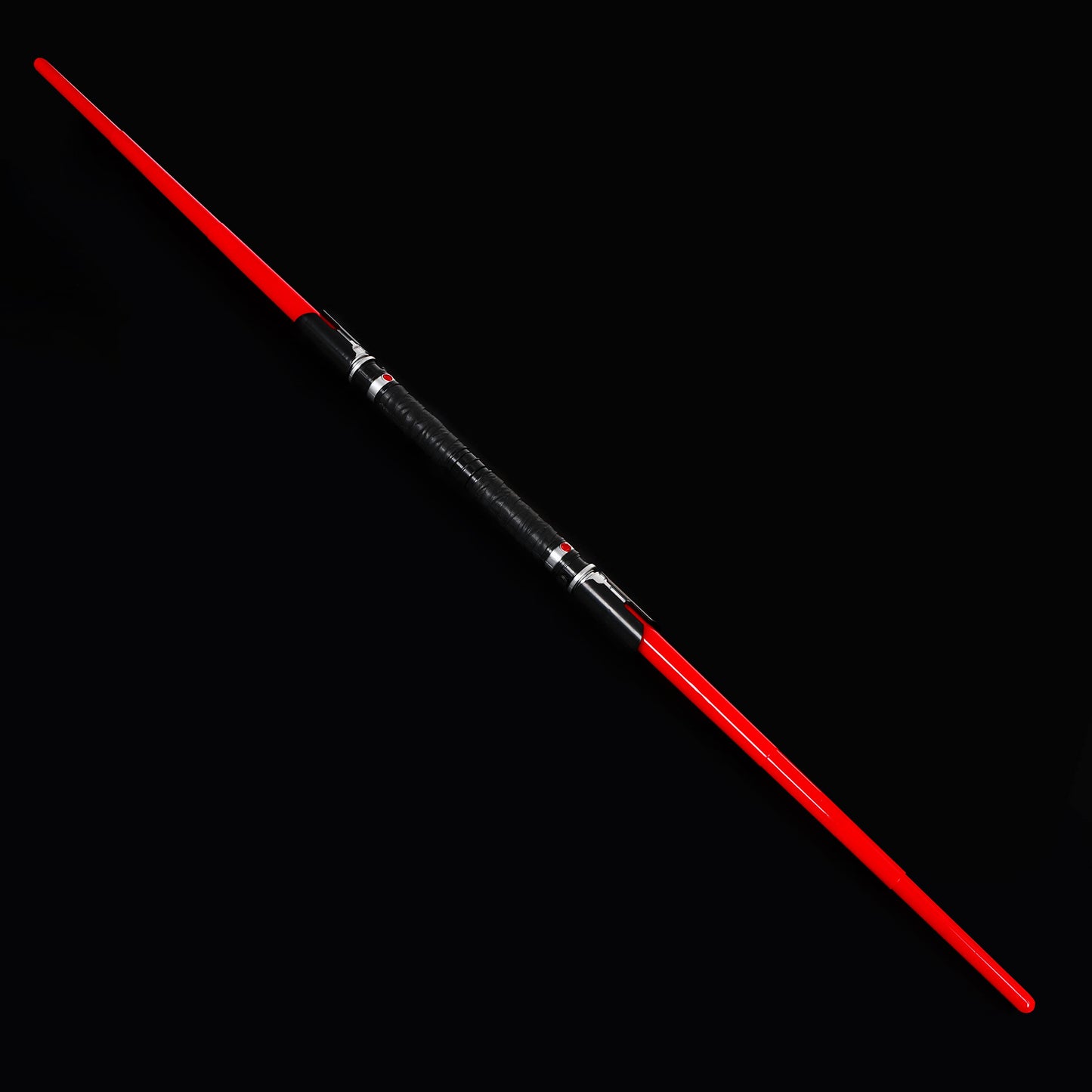 Light up Saber Toy with Electronic Lights and Sound Effect for Kids and Adults, Double-Bladed Red LED Retractable Force FX Light