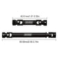Injora 20G Steel Front Rear Center Drive Shaft For Scx24 Gladiator Dodge Power Wagon Axial Upgrade Parts 1/24 Rc Crawler Car,2Pc