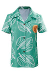 Unisex Animal Nook Tom Timmy Shirt Cosplay Costume Short Sleeve Button Up Tops,Mens,Medium