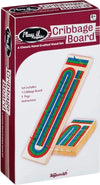 Toysmith 3-Track Cribbage Board - Handcrafted Travel Cribbage Board - Folding Cribbage Board For 2-3 Players - Classic 3-Track L