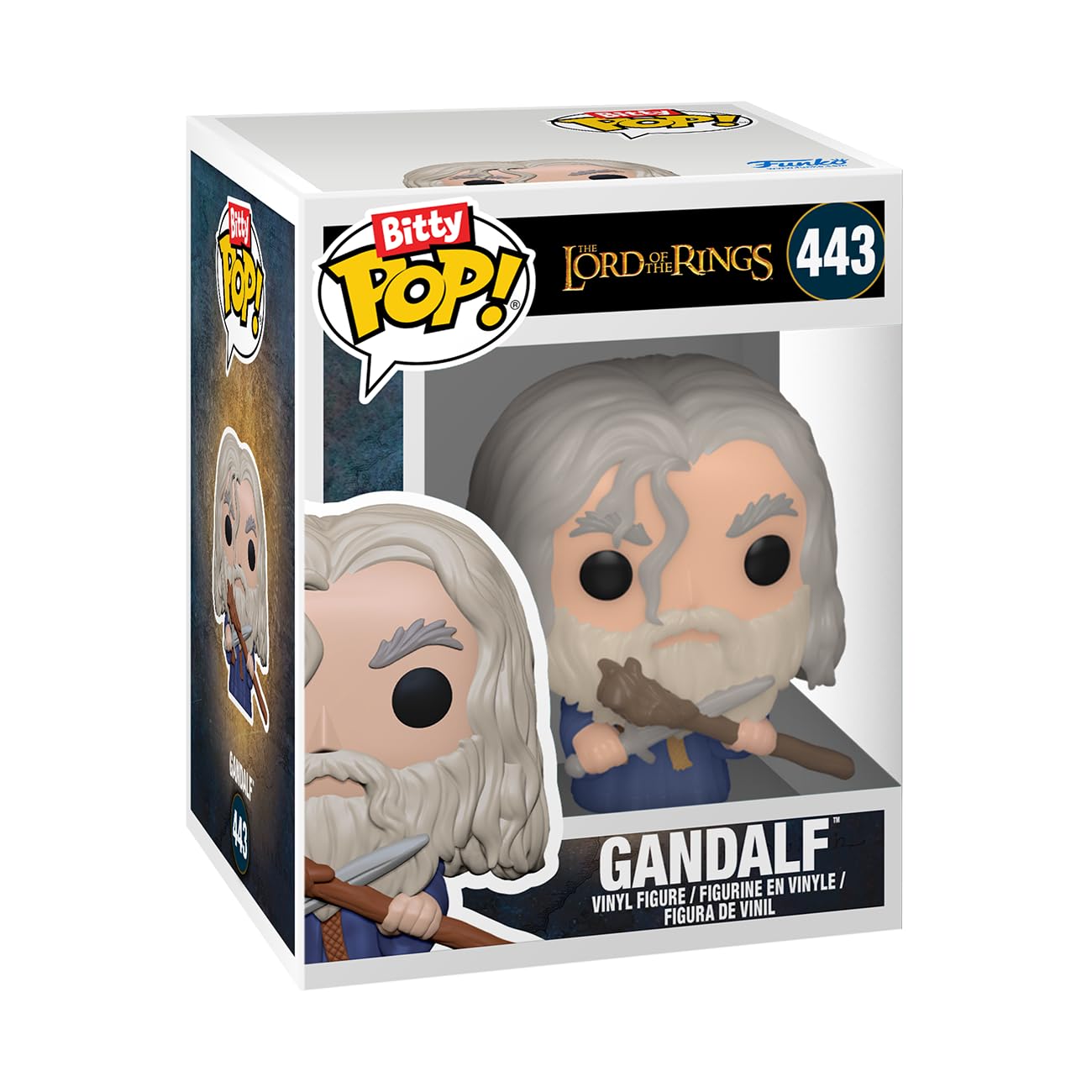 Funko Bitty Pop! Lord Of The Rings - Frodo, 4-Pack And A Surprise Mystery Mini Figure - 0.9 Inch (2.2 Cm) - Lord Of The Rings Collectable - Stackable Display Shelf Included - Gift Idea