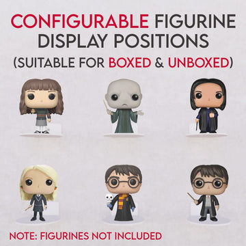 Tapeera 12-Pack White Acrylic Display For Funko Pop Shelves - Suitable For Boxed And Unboxed Figures - 4-Inch Vinyl Funko Pop Wa