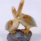 Sc Hand Painted Twin Pelican Bird Lovers Figurine 5.25'